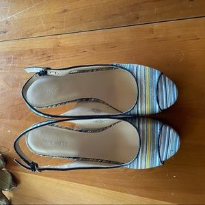 Nine West open toe high heel